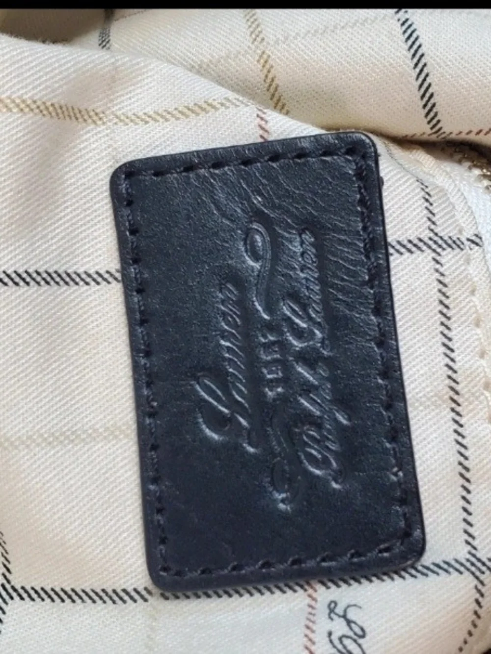 Ralph Lauren Nylon Leather Hobo Bag with Equestrian Deatils